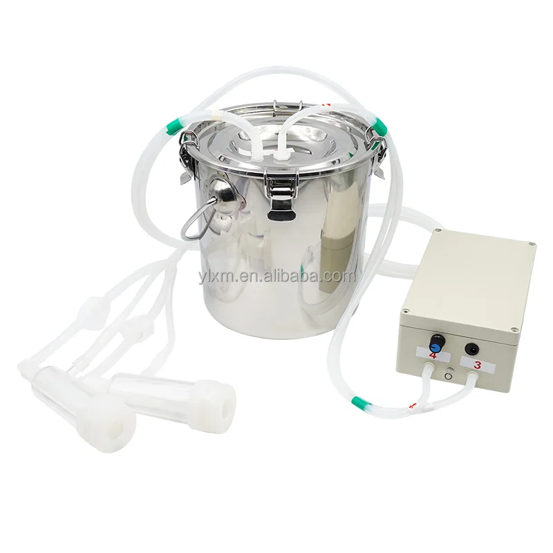 

5L Vacuum Type Automatic Dairy Cows Goat Sheep Milk Machine Pulsation Portable Electric Cow Milking Machines