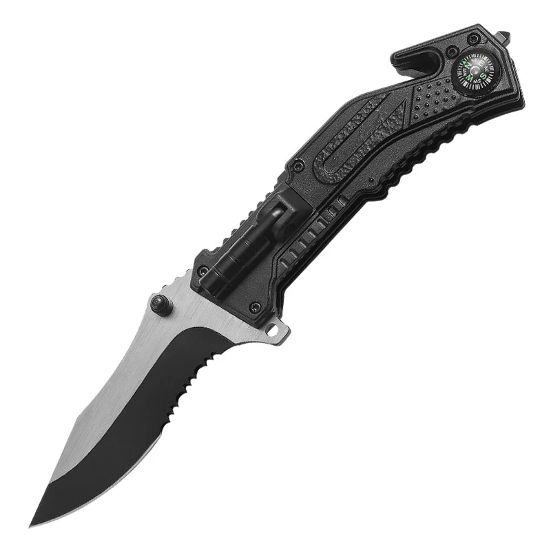 

Blank multi tool multitool hunted series 1 folding pocket knifes survival knife hunting outdoor with compass flashlight