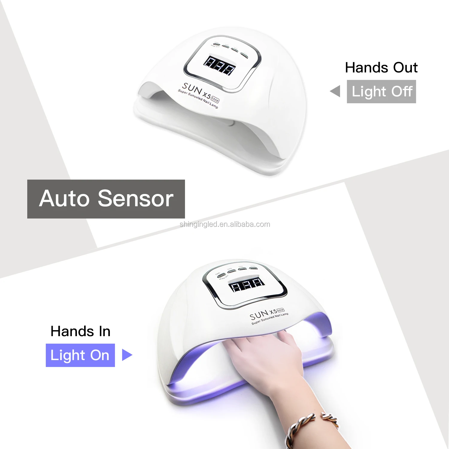 2020 Sun X5 Max 80w Nail Dryer Lamps For Manicure Fast Drying Nail