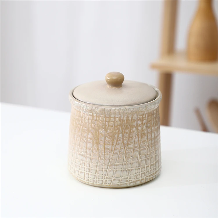 China wholesale bulk custom vintage kitchen coffee tea sugar large ceramic canister set with lid.jpg