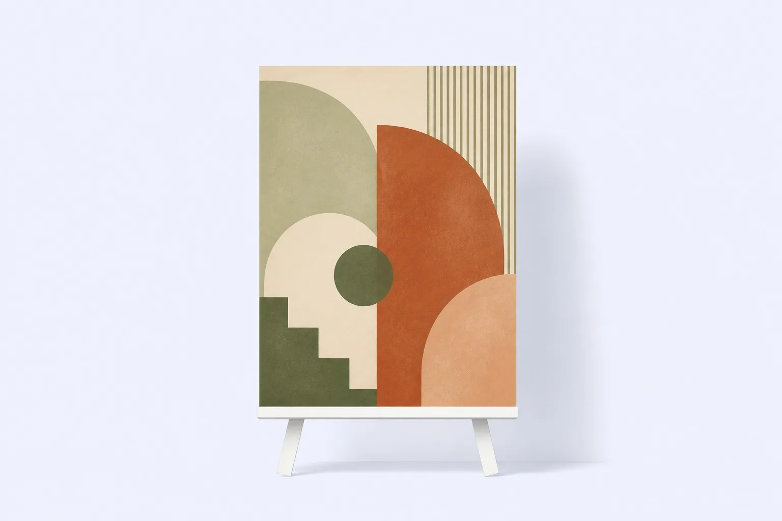 Poster on easel display