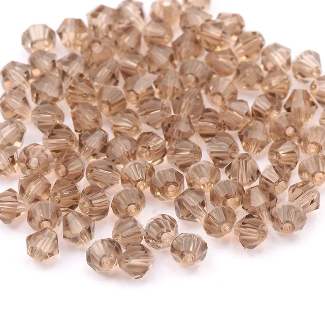 

Shiny Crystal plain color 3mm 4mm 6mm 8mm 5328 Bicone Beads Sharp Bulk Glass Beads for Decoration