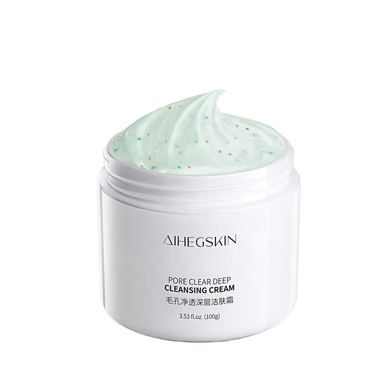

Hot Deep Cleansing Natural Whitening Face Wash Cream Moisturizing Brightening Cleanser Cream, White