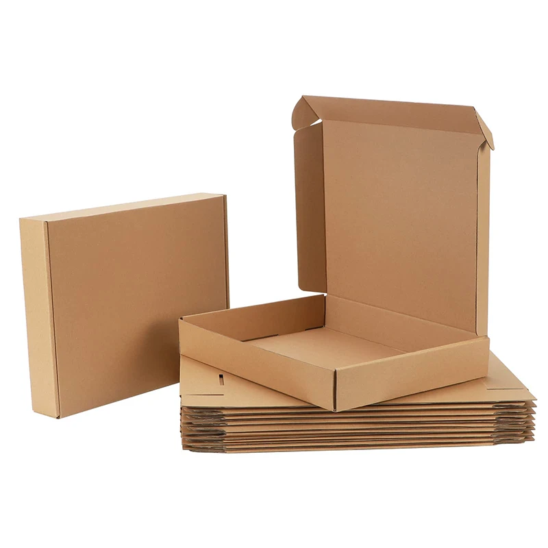 

Custom Folding Box Corrugated Mailer Kraft Paper Box Packaging Express Shipping Box For Clothes T-Shirt