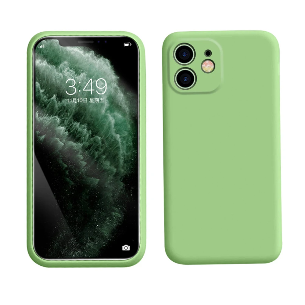 

Plain Color Anti-Scratch Mobile Full Protector Cover Ultra Thin Soft Silicon TPU Phone Cases For i phone 13 12 11 Pro Max