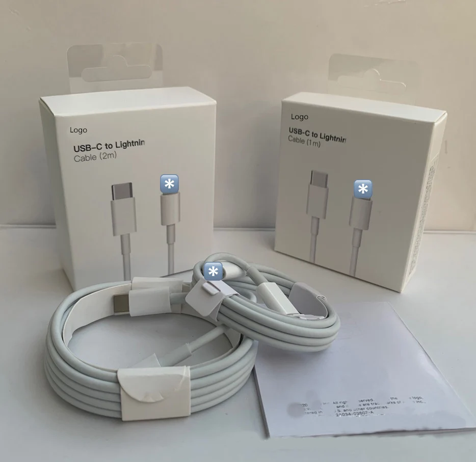 

Original 1/2M PD Cable 20W Fast Charging Date Cable USB C to Light-ning Cable 18W For iPhone, White