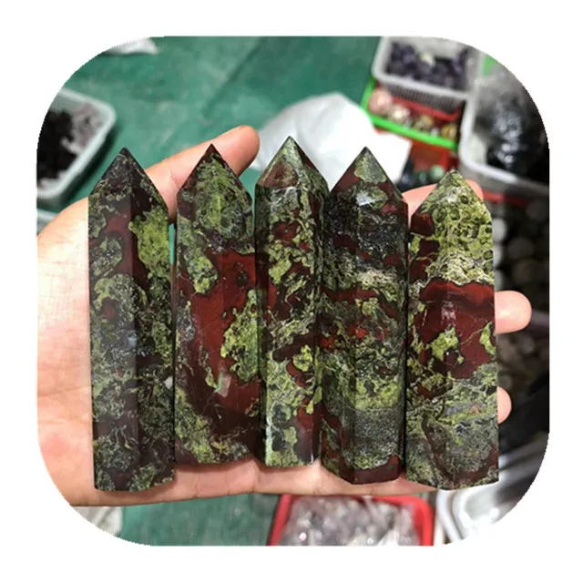 

Natural carved gemstone towers dragon blood stone wand point crystals products for sale