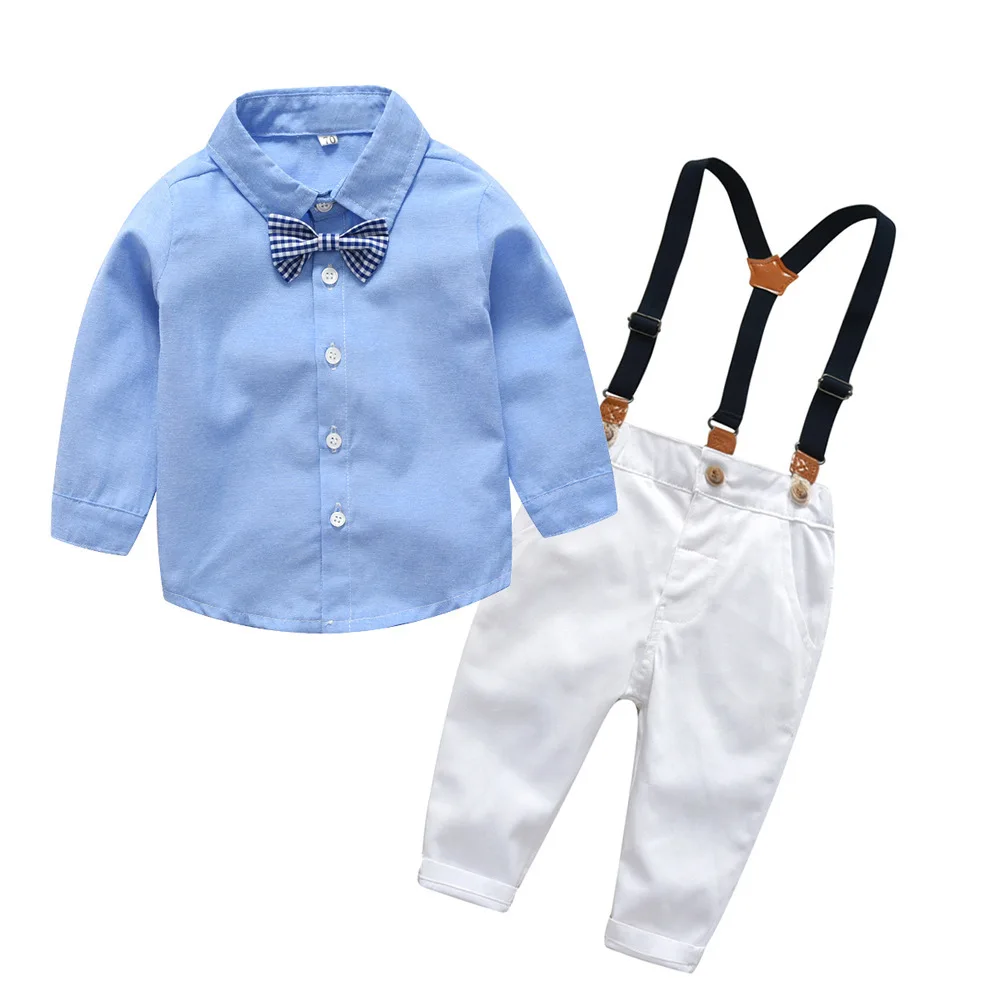 

new fashion cotton gentlemen long sleeve baby boys child clothes kids clothing