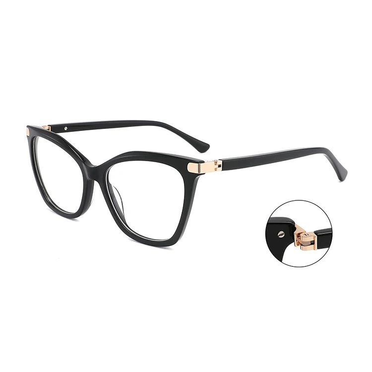 

U-Top New Arrivals Fashion design eyewears Acetate Optical Reading Eyeglasses Men Women unisex eyeglasses Frames, 4 colors