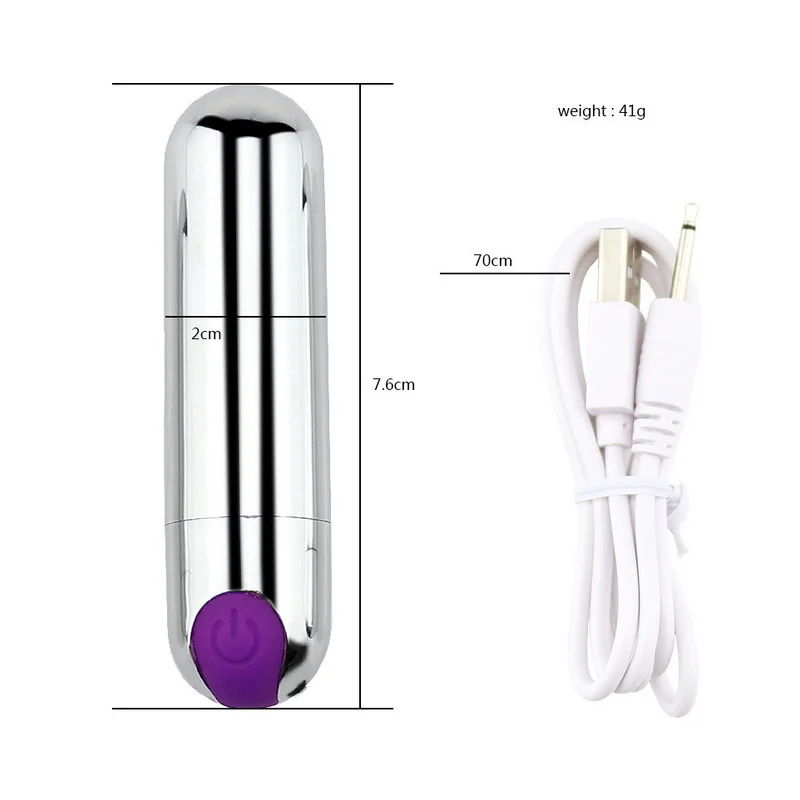 10 Speed Bullet Vibrator Sex Toys for Woman Strong Vibration G-spot Massager Mini Vibrators for Women USB Charge