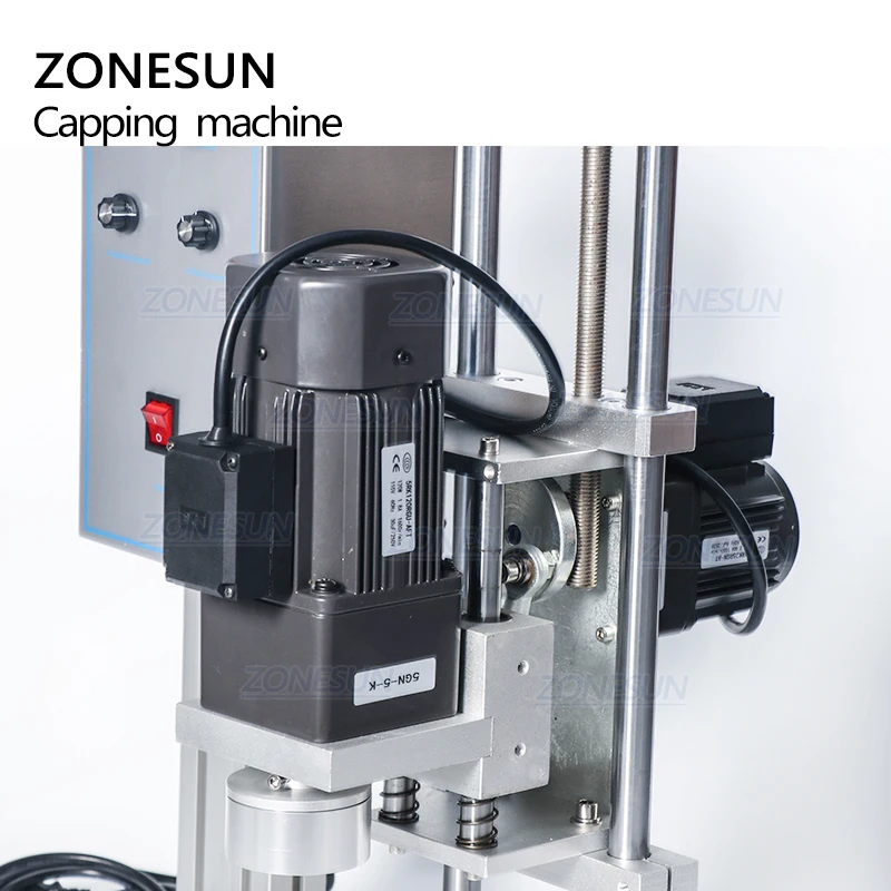 
ZONESUN ZS-XG450 Pump Manual Semi Automatic Bottle Glass Bottle Ropp Capping Sealing Making Plastic Bottle Machines 