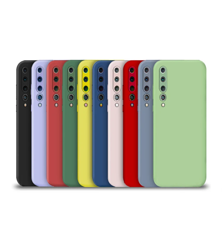 

Liquid Silicone Shockproof Case For Xiaomi Mi 10 A3 lite CC9 Pro 10 10t 9 SE 9T Pro For Redmi Note 10 8 Pro K40 K30 Back Cover