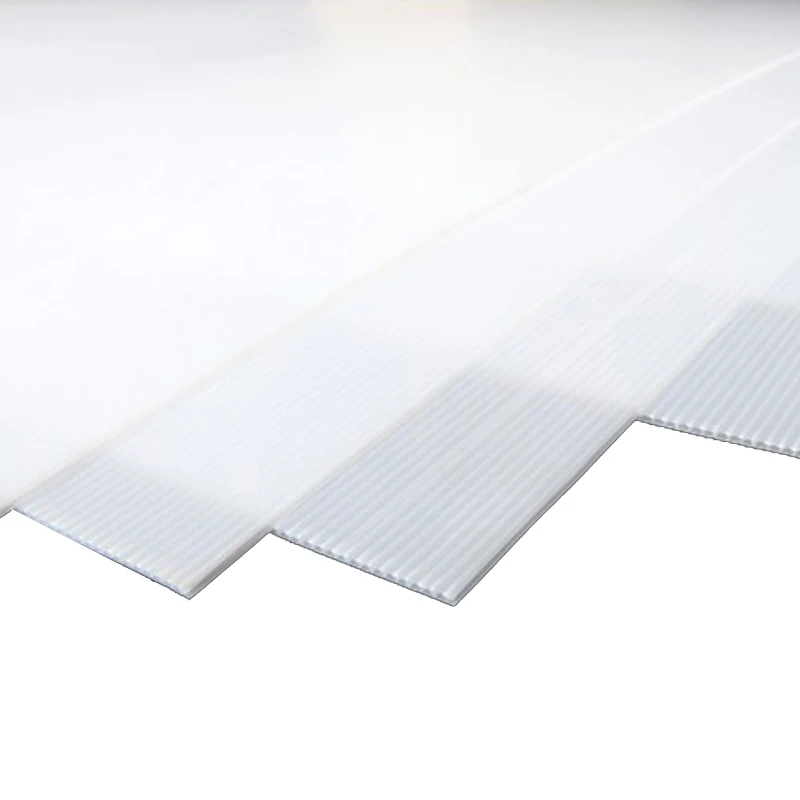 Clear White Corrugated Plastic Countertop Template For Granite And