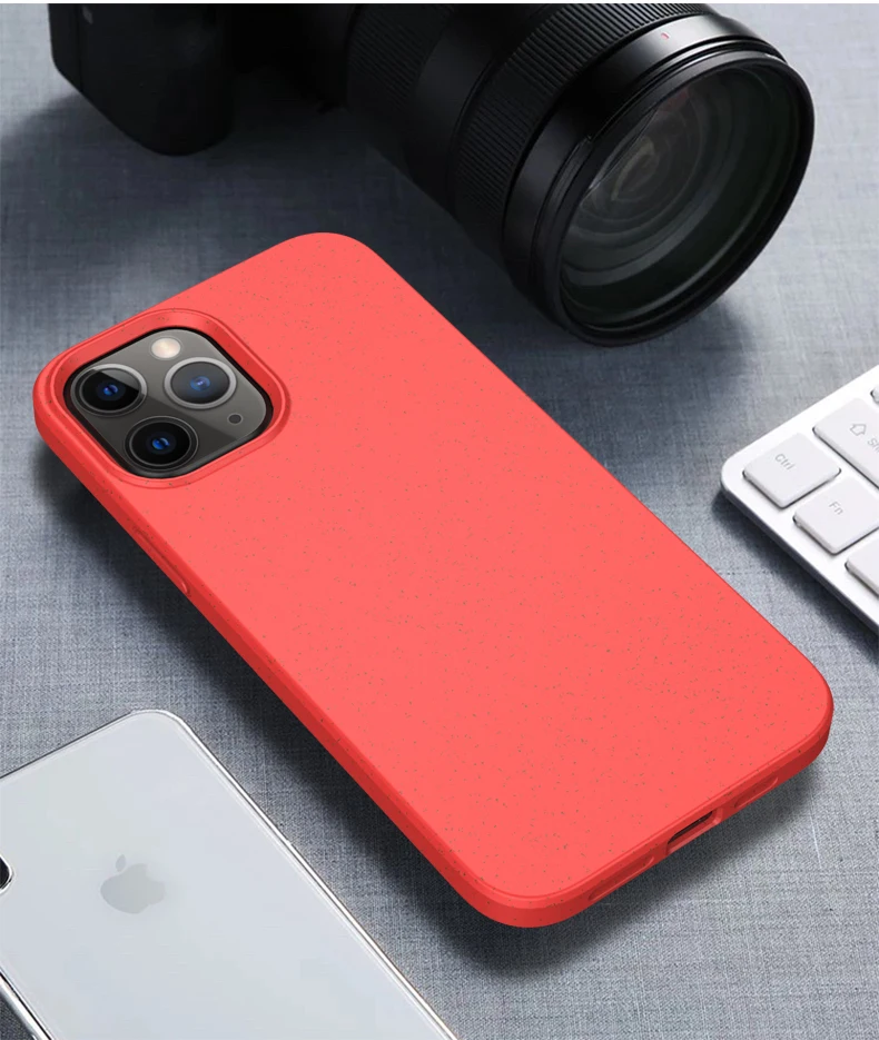 

LeYi Soft TPU ECO Friendly Wheat Straw Case For Iphone 12 Biodegradable Phone Case