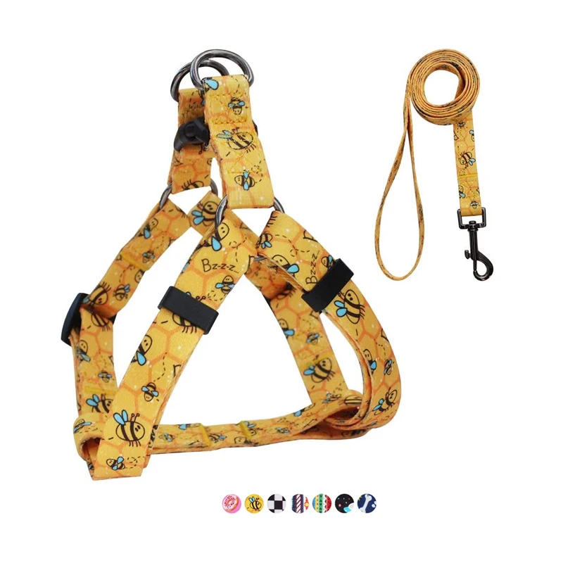 

QQPETS Adjustable Heavy Duty No Pull Halter Harnesses Leash for Large, Medium, Small Breed Dogs., Colorful,pantone color or custom