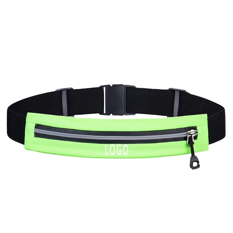 

wholesale custom logo slat running belt adjustable belt pouch waterproof phone holder running reflective belt for sport