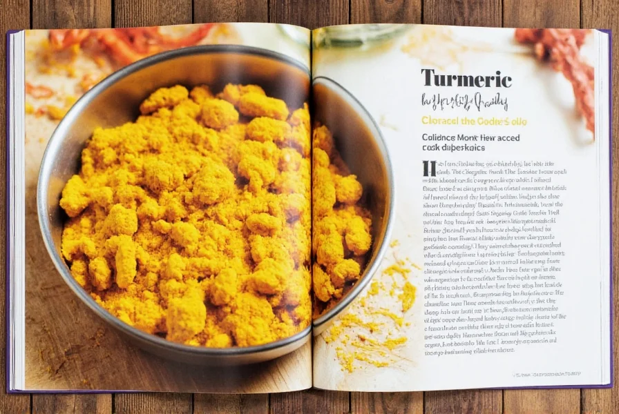 Golden roasted vegetables with turmeric on a baking sheet