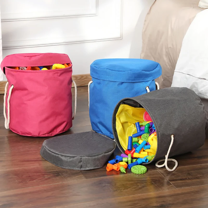 

Quick storage Toy storage basket and play mat Collapsible Canvas Toy Clean-up Storage Bag Portable Toy Organizer bucket, Customized color