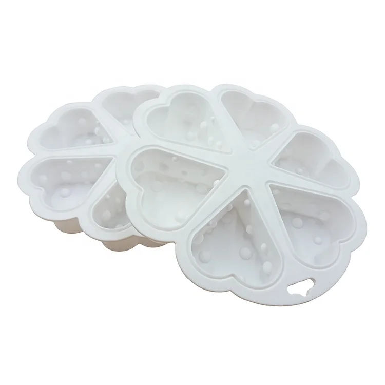 

3D Mini Pops Round Baking Silicon Cake Cheese Making Molds for Decorating Christmas, White