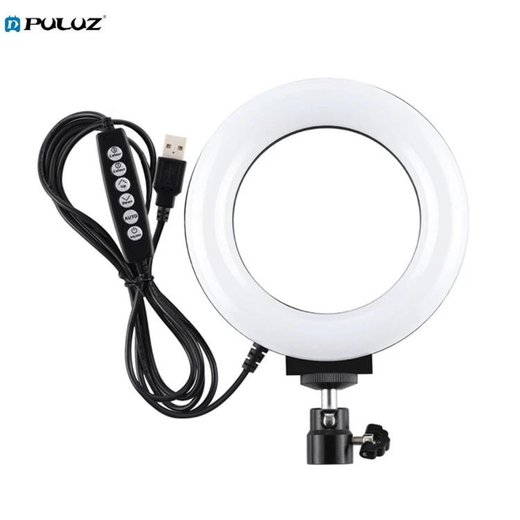 

PULUZ  RGBW Selfie Ring Light with Tripod Stand Led Video Photography Dimmable Vlogging Ring Light