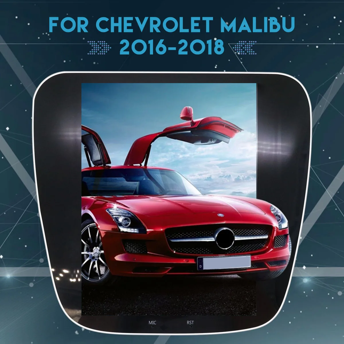 

For Chevrolet Malibu 2015-2019 Tesla Screen Android 9.0 64 Car GPS Navigation Auto Radio Headunit Multimedia Player Carplay DSP