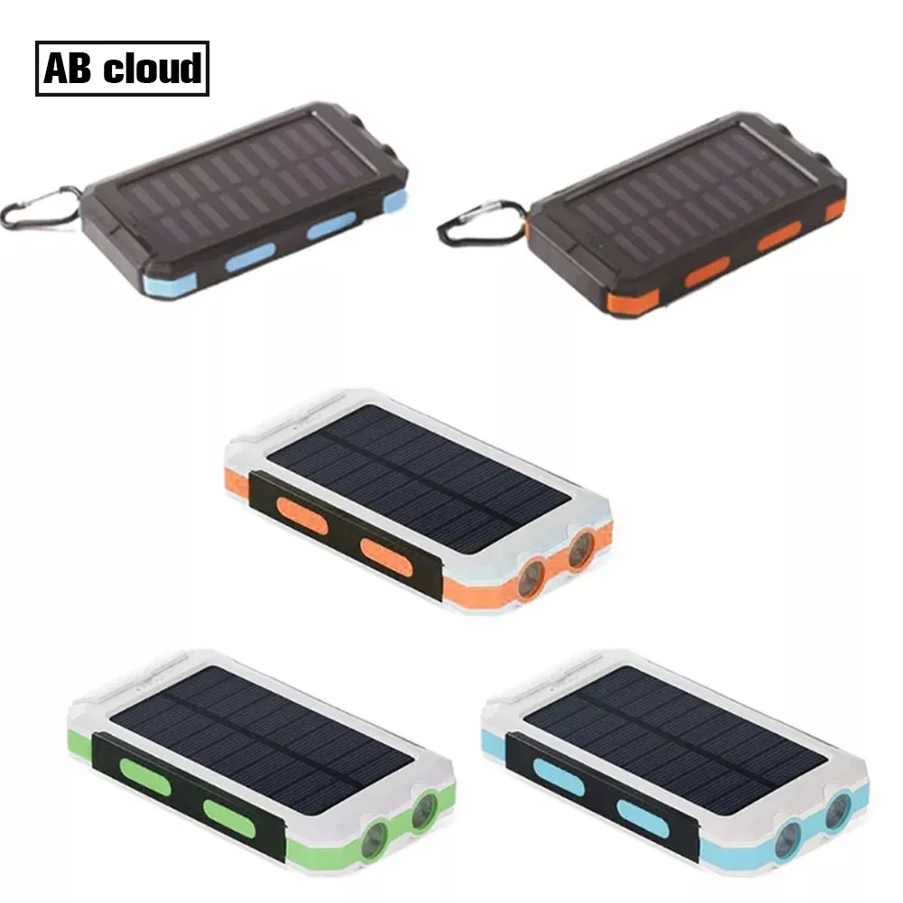 

Solar Power Bank 20000mah Solar charger waterproof 10000mah 8000mah power bank portable for Mobile phone, Customer's chioce