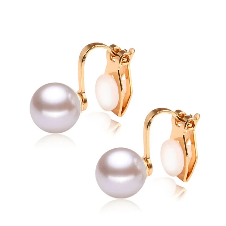 

Yiwu Ruigang Women No Hole Earring,Wholesale Clip On Earrings,Turkish Gold Earring With Pearl, Customized