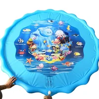 

Popular 63" Sprinkle and Splash Play Mat, Inflatable Outdoor Sprinkler Pad Water Toys for Children and Kids