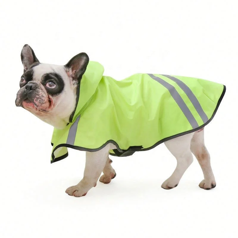 

Pet Raincoat Outdoor Reflective Waterproof Anti-snow Dog Schnauzer Raincoat Jhsport, As show