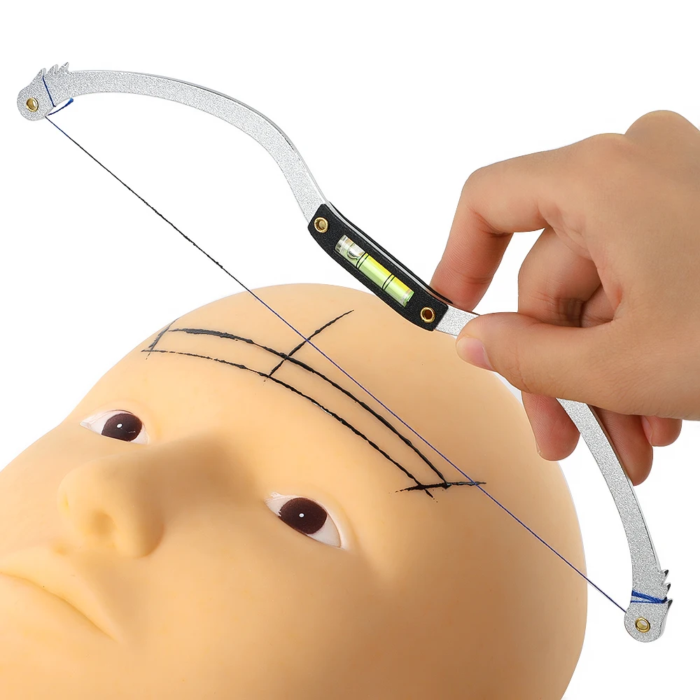 

Horizontal Bead Mapping Ruler Personal Label Microblading Mapping Marker Eyebrow Ruler With Positioning Balance Calipers