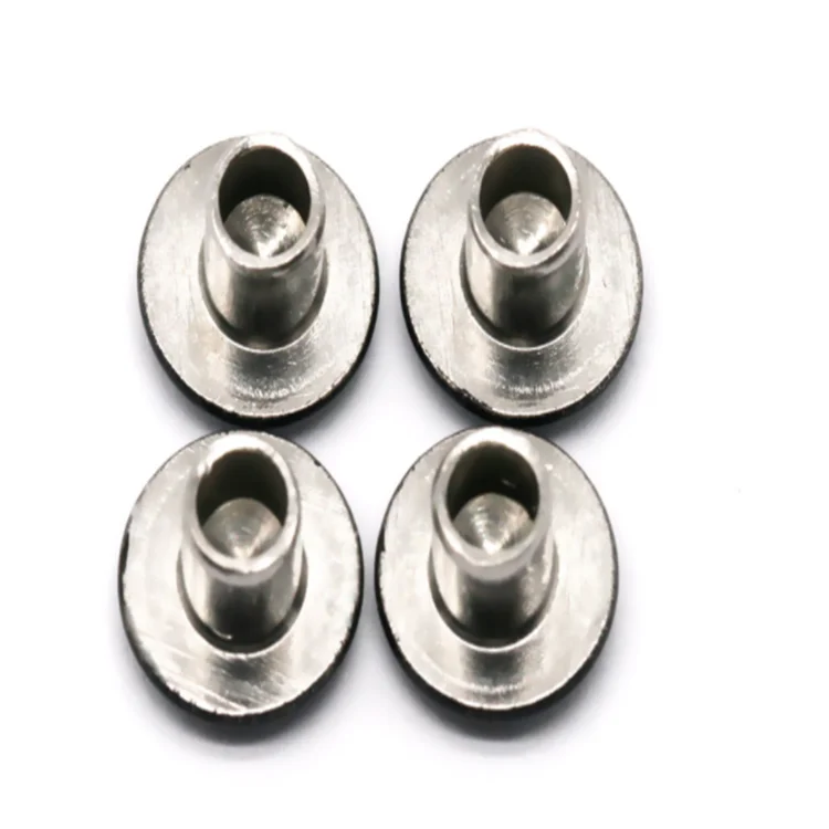 Gb873 304 Stainless Steel Oval Head Semi Tubular Rivets Round Head Half Hollow Shank Rivet Buy