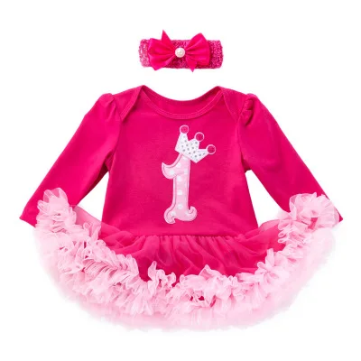 

Baby Spring Cotton Solid Color Long-sleeved Hakama Dress Two-piece Suit 0-2 Years Old Girl Dress Baby Designers Clothes