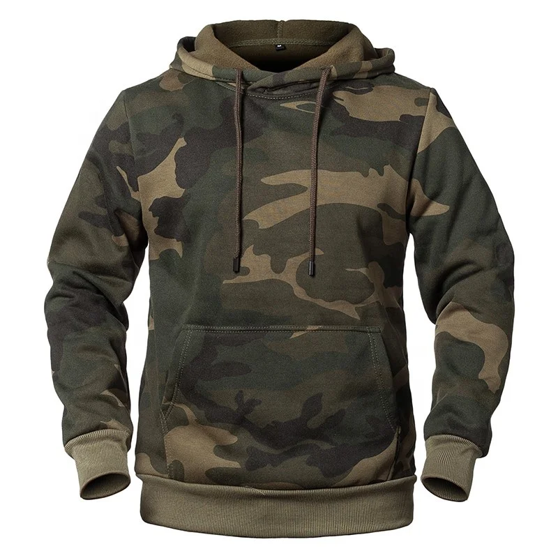 2019 New Camouflage Hoodies Men Military Style Fleece Hooded Coat Casual Camo Hoody Sweatshirt Plus Size Warm Thick Tracksuit