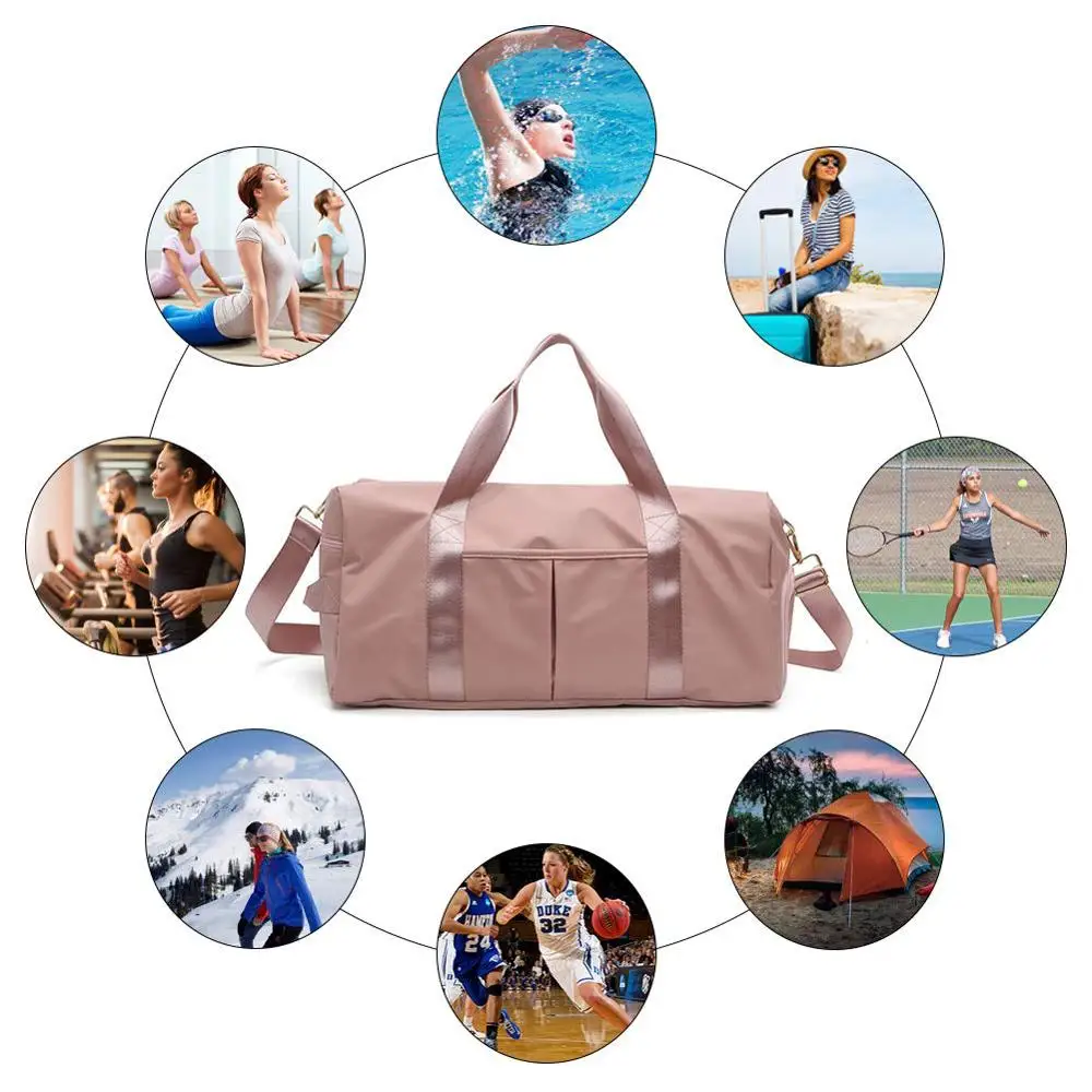 
Durable Roomy Travel Duffel Bag Gym Sport Bag With Shoes Compartment  (62255808313)