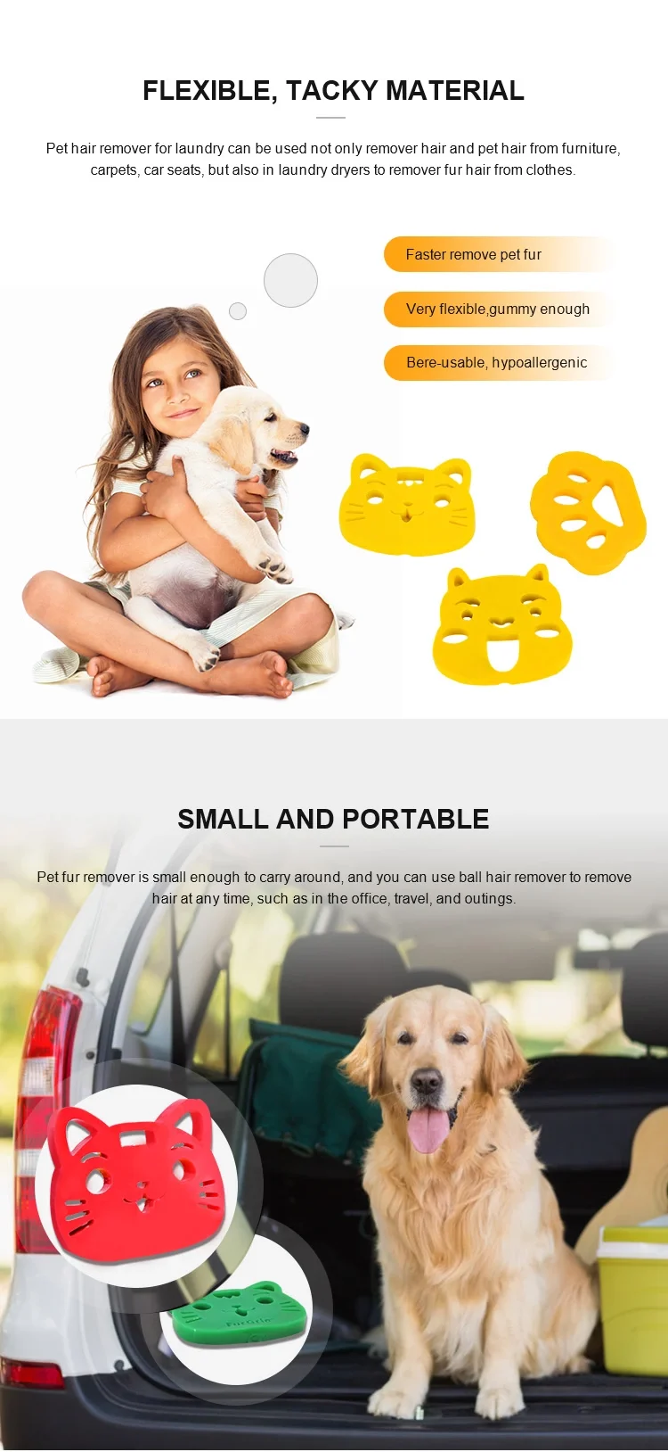 Roller Cleaner Lint Roller Sticky Silicone Dust Wiper Pet Pets Available