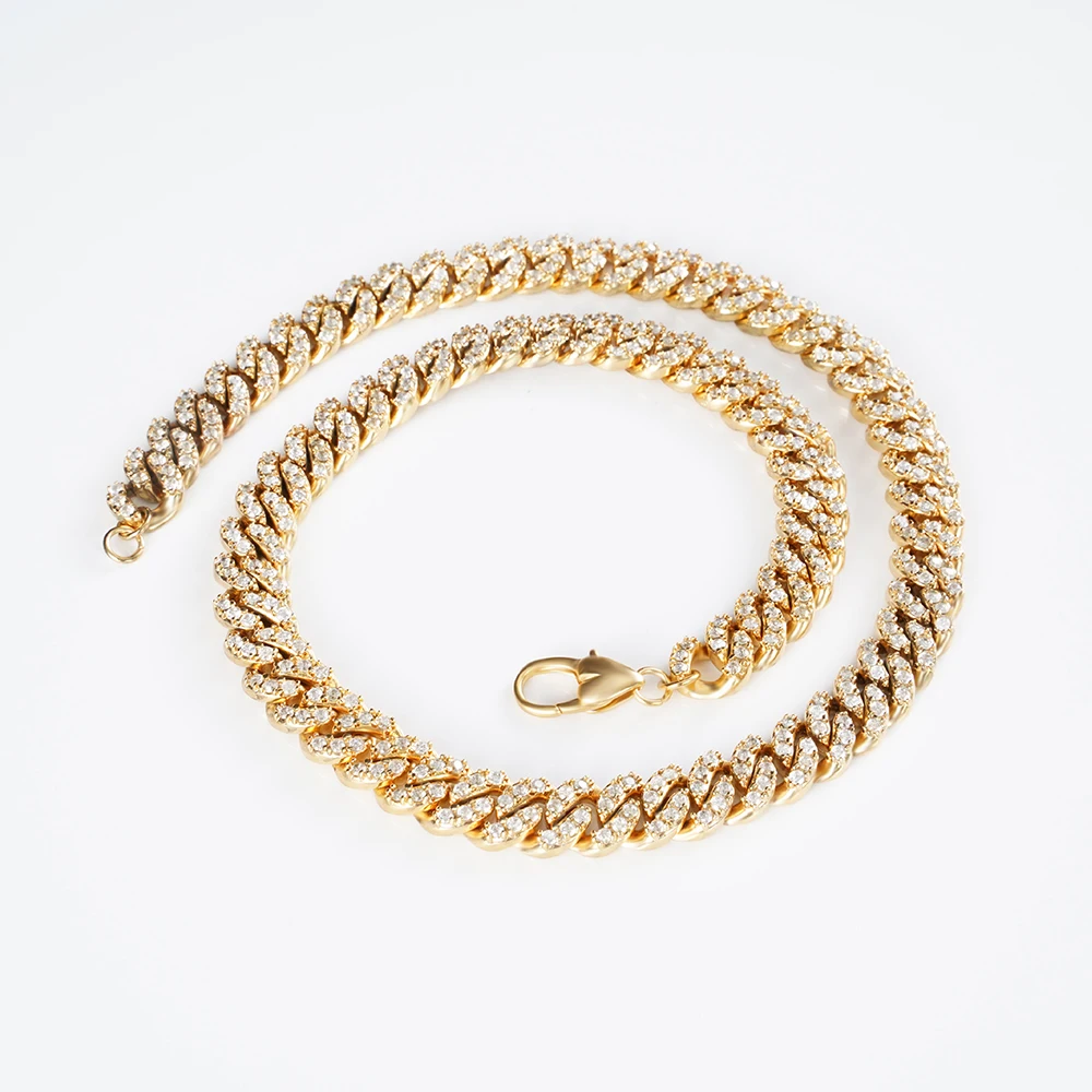 

18k Cuban Link Gold Chain Real Gold 18k Bracelet Hip Hop Jewelry