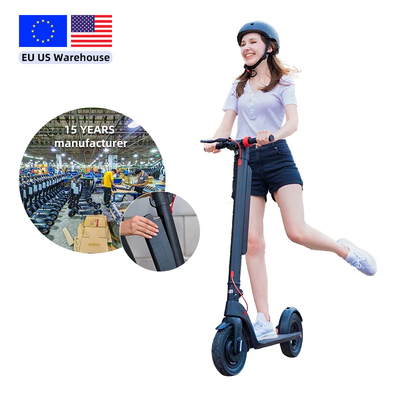 

Free Shipping 350w Replace Battery Scooter Electric 10Inch x8 Scooter Electrico 45Km Adult Electric Scooter