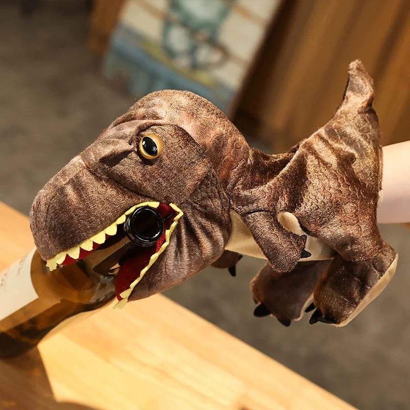 
OEM Promotional Plush Animal Puppet Toy Custom Hand Puppet Educational Cartoon Plush dinosaur Hand Puppet 