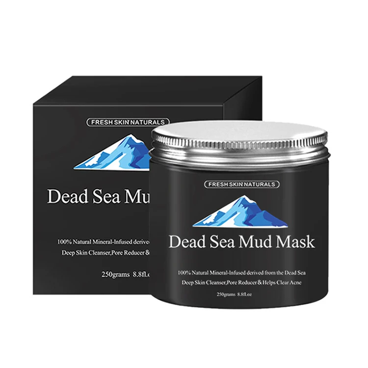 

For Face and Body,Natural Skin Care Facial Cleansing Clay for Blackhead, Whitehead, Acne and Pores Pure Dead Sea Mud Mask, Pink/black