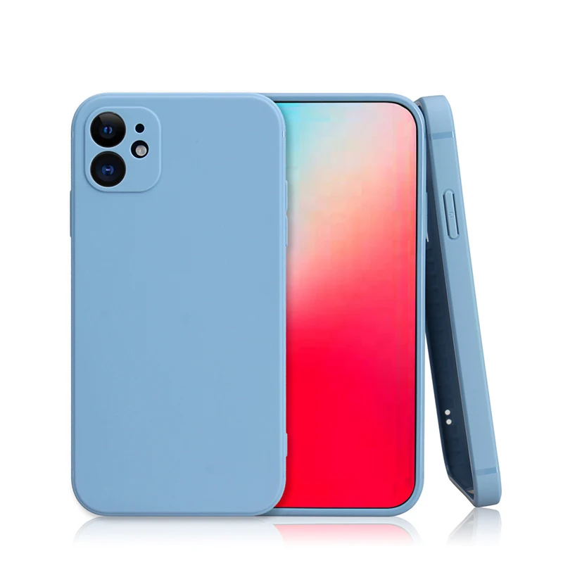 

New Shockproof Soft Back Cover Square Phone Case For iPhone 12 Cases