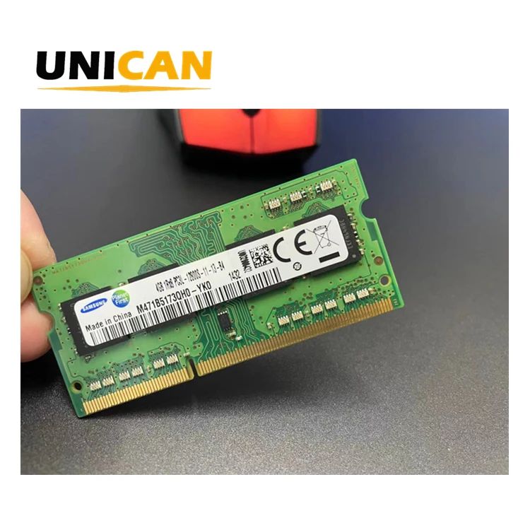 

Unican Lifetime Warranty Original Laptop 4GB DDR3L PC3L-12800 1.35V 1RX8 Sodimm Non Ecc Unbuffered RAM Memory for Notebook