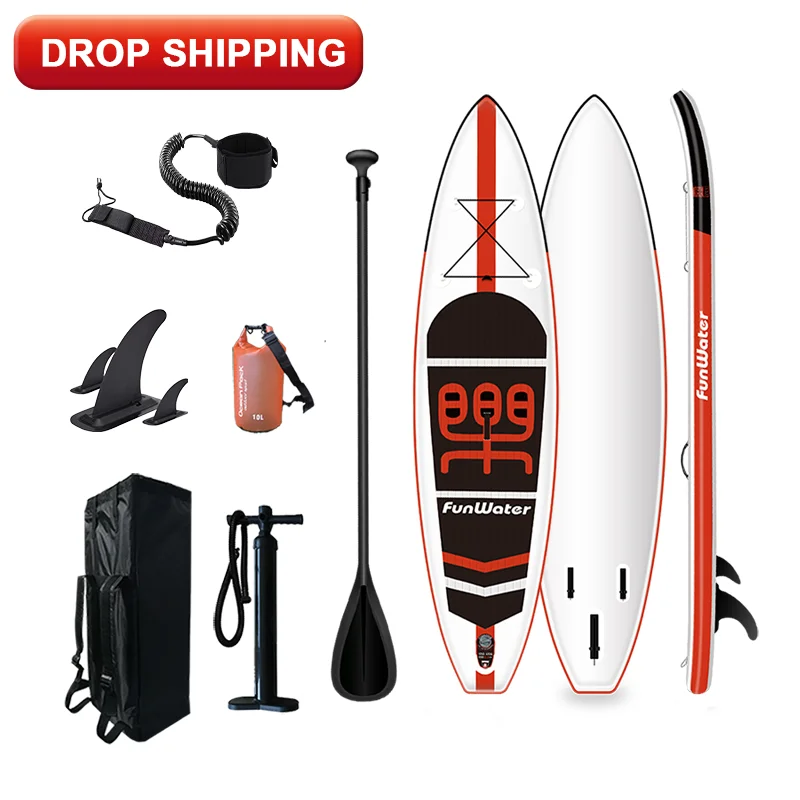 

Wholesale high quality sup board with all accessories inflatable stand up paddle board windsurf board surfboard, Orange