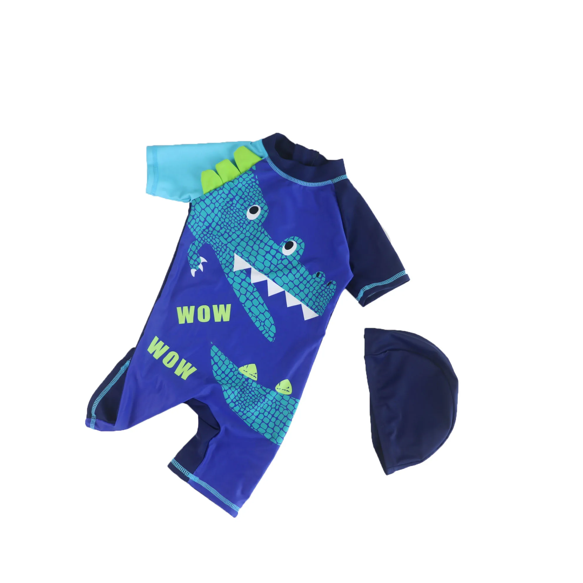 

breathable wholesale custom kids swimwear models round neck kids one piece swimsuit