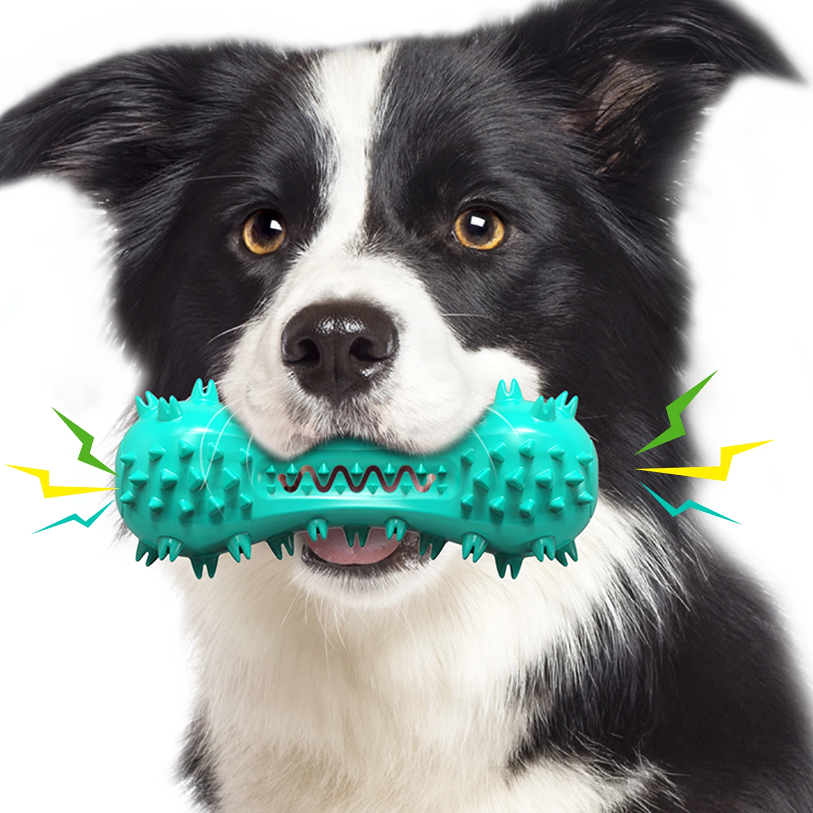 

Popular sounding dumbbell dog toys chew resistant toothbrush teeth cleaning molar stick water floating toys creative pet product, Mix color