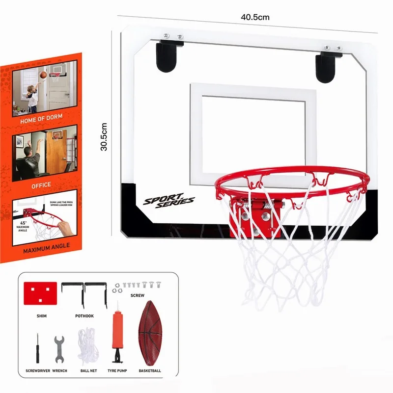 

Custom Wall Mount Indoor basketball hoop over the door the ceiling basketball hoop game Pro mini basketball hoop For Room