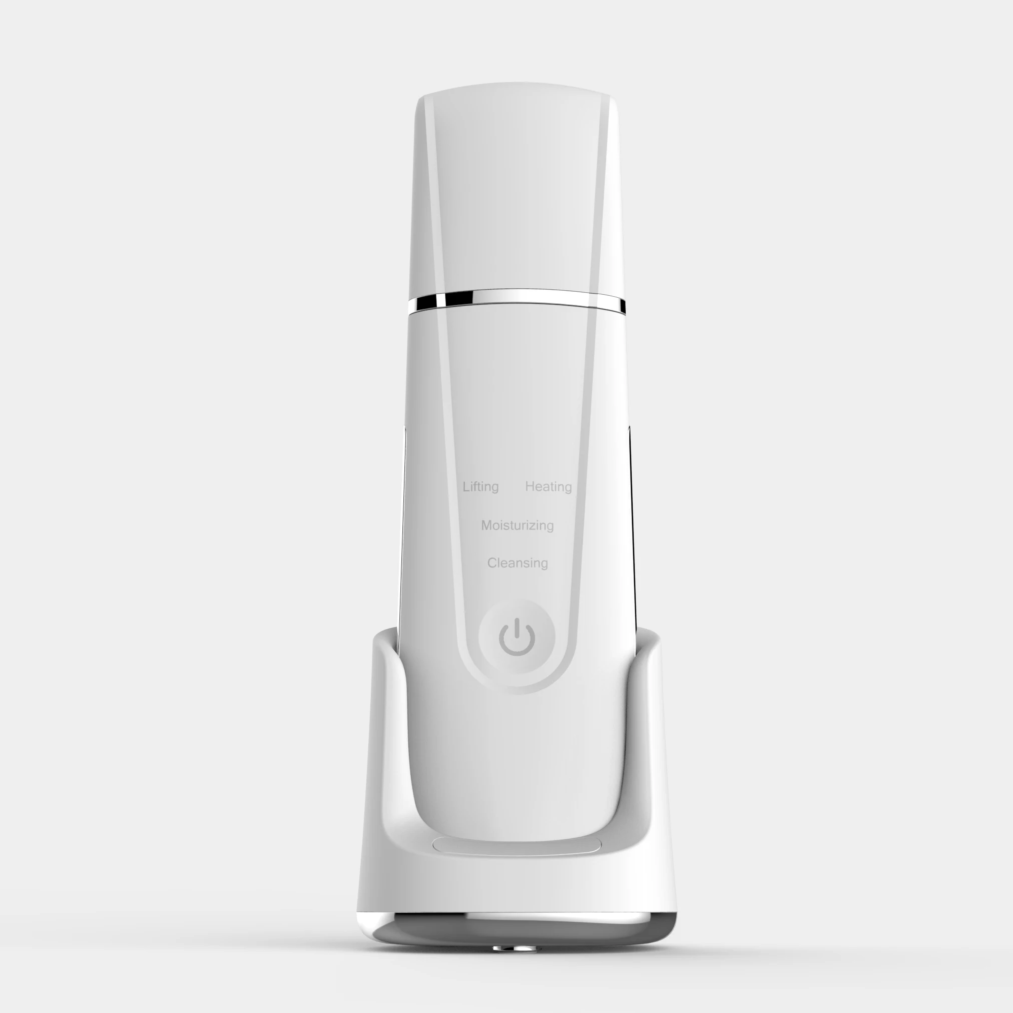 

Wholesale Face Cleaner Skin Scrubber Therapy Ultrasonic, White black pink