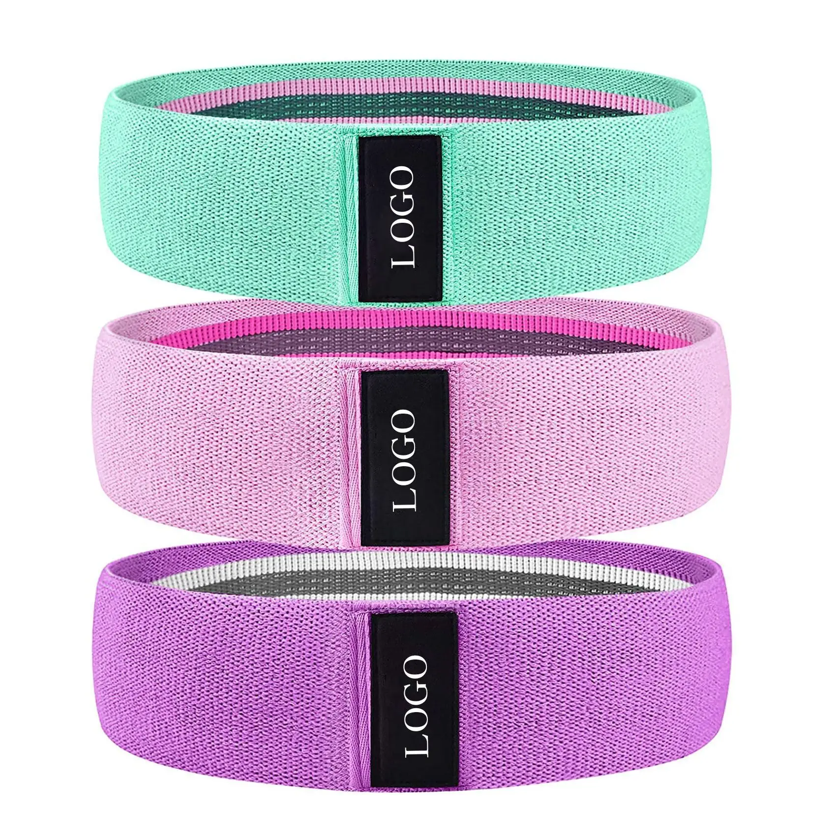 

Loop Exercise Resistance Bands Wide Workout Hip Bands for Legs and Butt, Multicolors