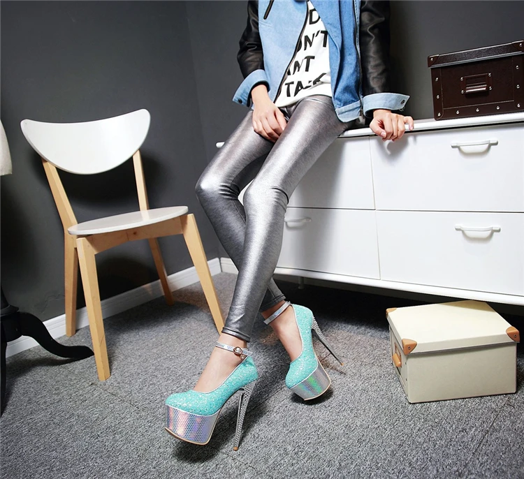 China Supplier Pink Purple Blue Women Fashion Shoes Sexy High Heels