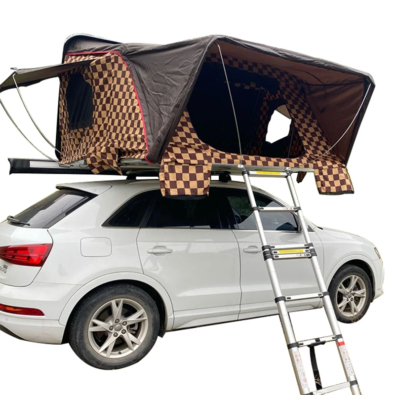 

High Quality Ultralight ABS Hard Shell Open Style 4 Person Hard Shell Car Rooftop Tent for Camping