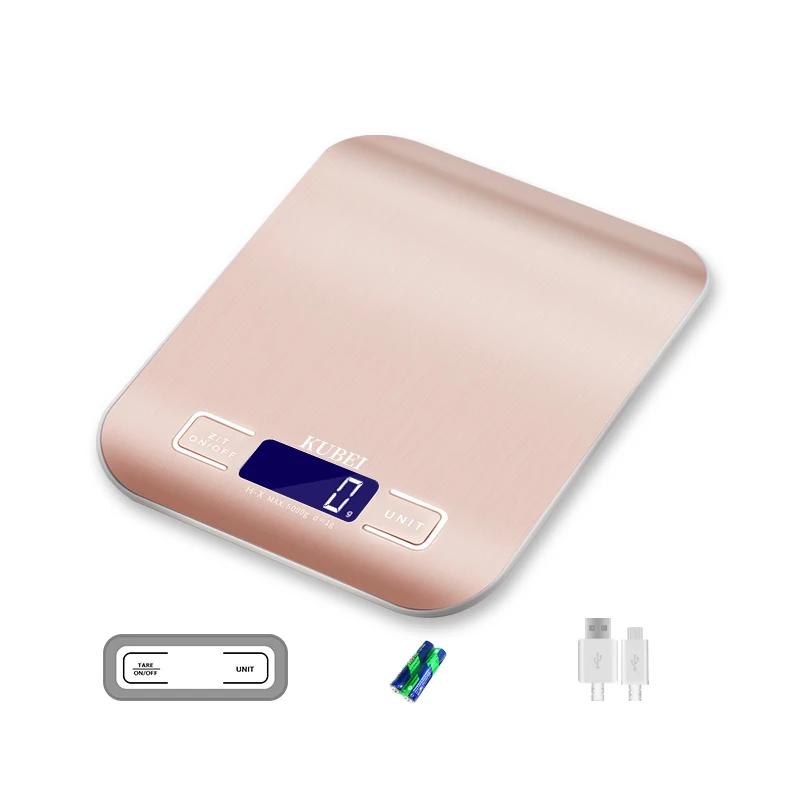 

Factory Hot Sale Max 10kg USB Function Electronic Weigh Kitchen Weighing Scale